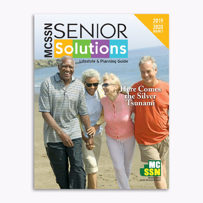 Magazine design for Medina County Senior Services Network.